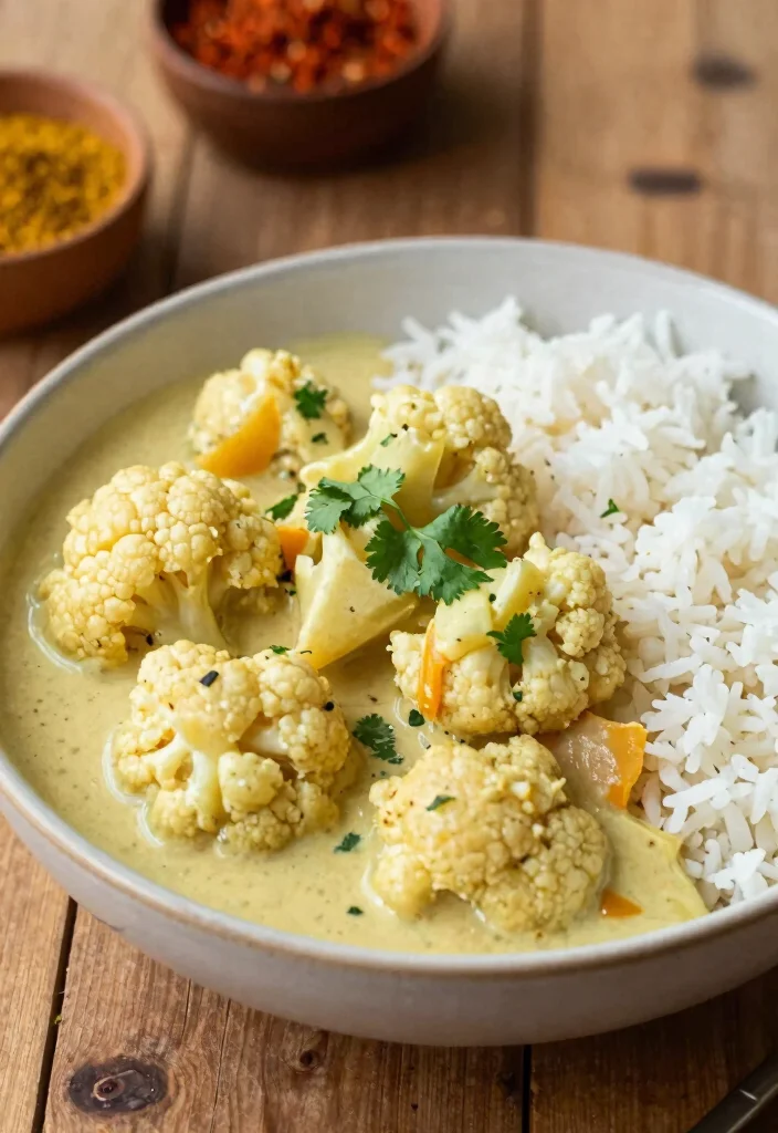 14 Vegan Dinner Recipes for Fresh Easy Plant-Based Meals - 7. Cauliflower Curry